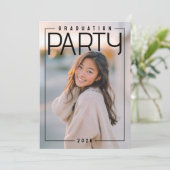 PhotoPop Chic Graduation Party 招待状 (スタンド正面)