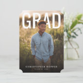 PhotoPop Contemporary Graduation Party 招待状 (スタンド正面)