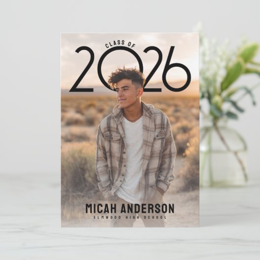 PhotoPop Modern Graduation  案内状 (スタンド正面)