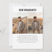 PhotoPop Modern Graduation 案内状 (裏面)