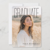 PhotoPop Modern Photo Collage Graduation Party 招待状 (正面)