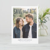 PhotoPop Save Our Date モダン デザイン セーブザデート (スタンド正面)