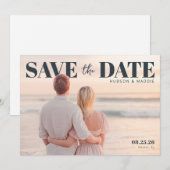 PhotoPop Save the Date Elegant  セーブザデート (正面/裏面)