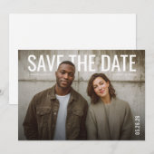 PhotoPop Save the Date Minimal セーブザデート (正面/裏面)