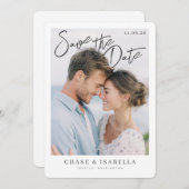 PhotoPop Save the Date Romantic Script セーブザデート (正面/裏面)