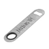 Photorealistic銀製の金属パーソナライズ スピード栓抜き (正面アングル)