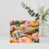 Photorealistic Spider Playing Bass Guitar ポストカード (スタンド正面)