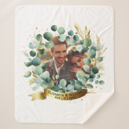 PHOTO's 結婚 Gift Newlywedsアニバーサリーカップル シェルパブランケット