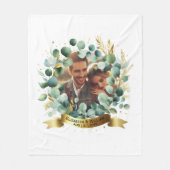 PHOTO's 結婚 Gift Newlywedsアニバーサリーカップル フリースブランケット (正面)