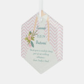 Photo's Gown 結婚 Bridesmaid Keepsake Gift ガラスオーナメント (正面左)