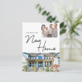 Photos We've Moved New Home Script Address Change シーズンポストカード (スタンド正面)