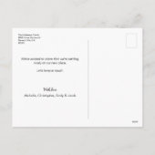 Photos We've Moved New Home Script Address Change シーズンポストカード (裏面)