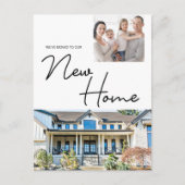 Photos We've Moved New Home Script Address Change シーズンポストカード (正面)
