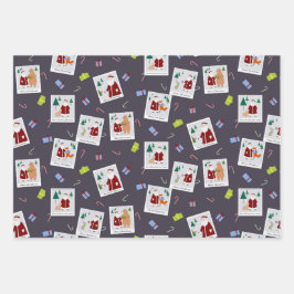 Photos with Santaラッピング紙 ラッピングペーパーシート