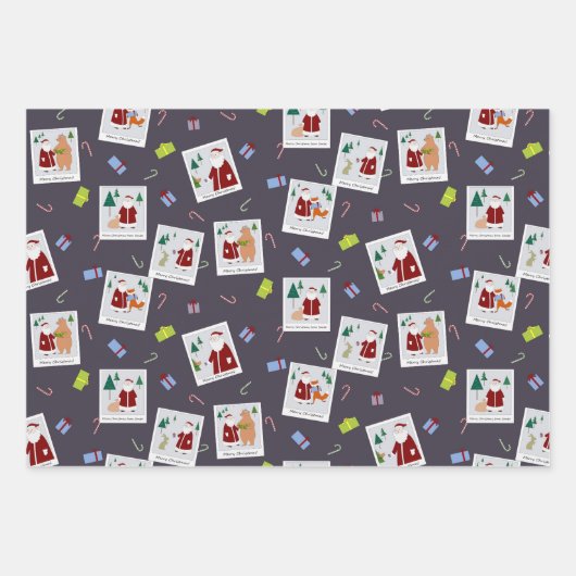 Photos with Santaラッピング紙 ラッピングペーパーシート (正面)