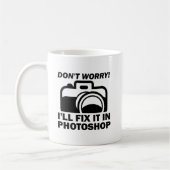 Photoshopで修正だ おもしろマグカップ コーヒーマグカップ (左)