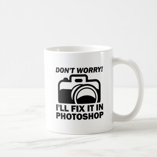 Photoshopで修正だ おもしろマグカップ コーヒーマグカップ (右)