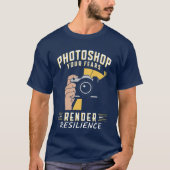 Photoshopの恐怖とレジリ描写エンス Tシャツ (正面)