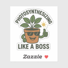 Photosynthesising Like A Boss Vinyl Sticker シール