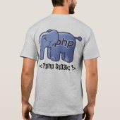 PHPのギークのワイシャツ Tシャツ (裏面)