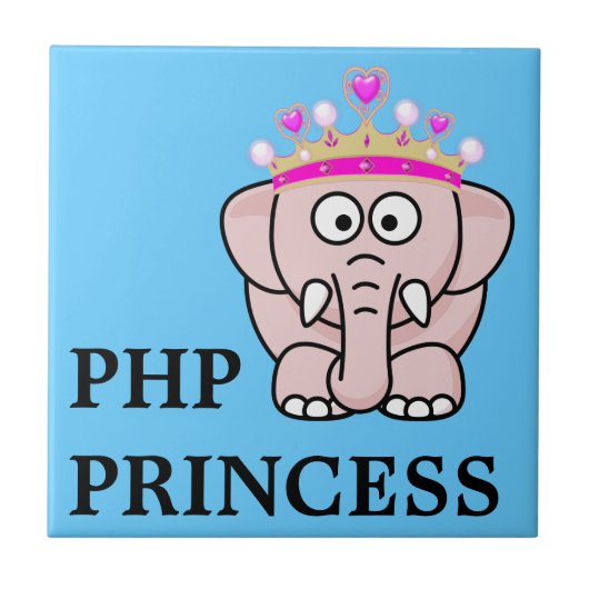 PHPのプリンセス: 開いた源のくもの巣の開発の女性 タイル (正面)