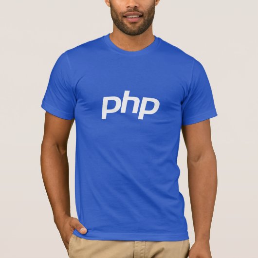 PHPのTシャツ(青い) Tシャツ (正面)