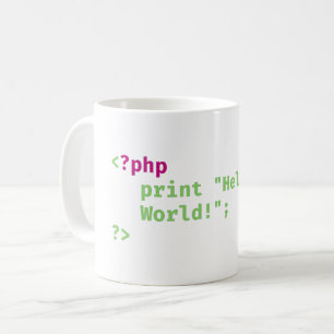 php -プリントhello world - Coding Pun コーヒーマグカップ