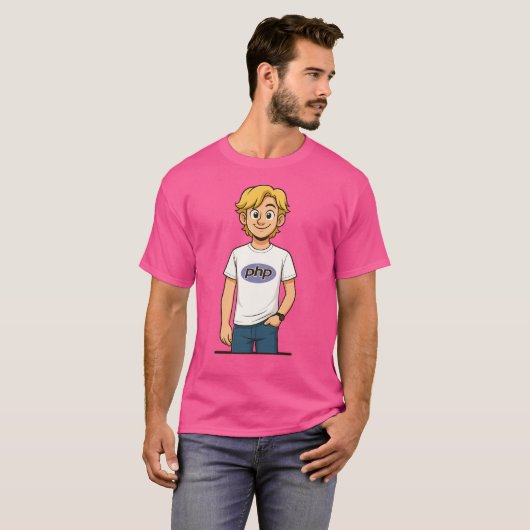 PHP Disney Cartoon Programmer Tee Tシャツ (正面フル)