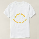 Phrase française célèbre tシャツ (デザイン正面)