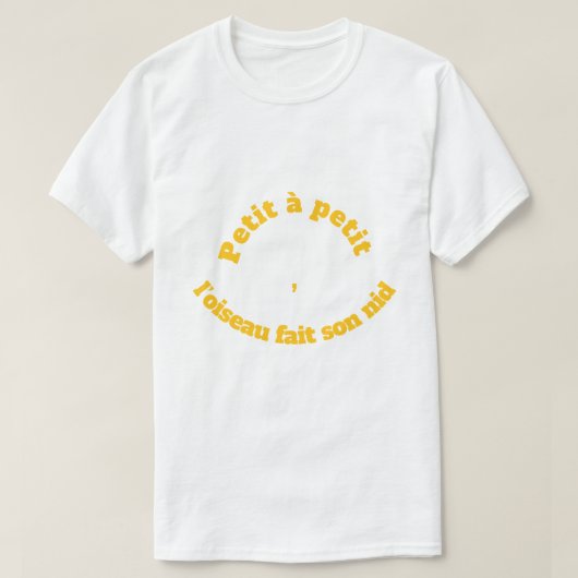 Phrase française célèbre tシャツ (デザイン正面)