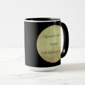 Phrase motivation - proverbe en Français - vintage マグカップ (正面右)