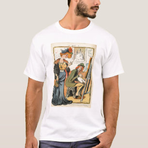 Phryne: 芸術家のモデルの風刺漫画 tシャツ