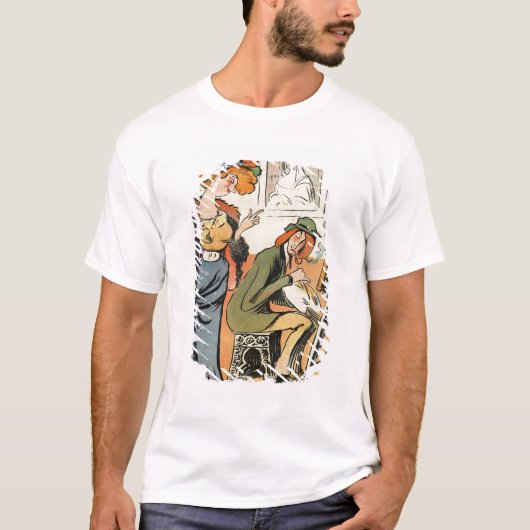 Phryne: 芸術家のモデルの風刺漫画 tシャツ (正面)