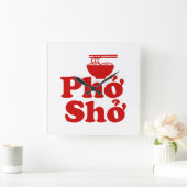 PhShởở スクエア壁時計 (ホーム)