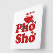 PhShởở スクエア壁時計 (傾斜)