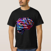 Phsychedelic Art Tie Dye Human Brain Cool Neurolog Tシャツ (正面)