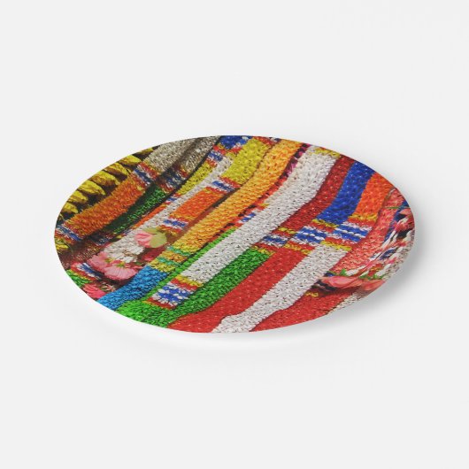 Phuang Maalai -タイの花の花輪 ペーパープレート (アングル)