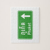 Phuket Ahead ⚠ Thai Highway Traffic Sign ⚠ ジグソーパズル (縦)