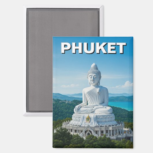 Phuket Big Buddha Thailand マグネット (正面/裏面)