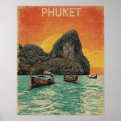 Phuket Paradise – Vintage Thailand Travel  ポスター (正面)
