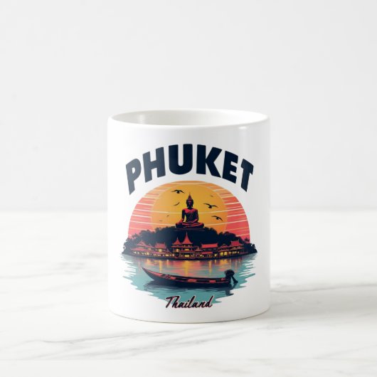Phuket thailand コーヒーマグカップ (中央)