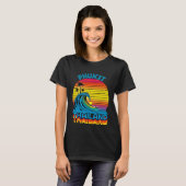Phuket Thailand Retro Throwback Surf & Beach Souve Tシャツ (正面フル)