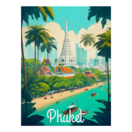 Phuket Thailand Travel Poster ポスター