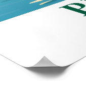 Phuket Thailand Vintage Tropical Island Travel Art ポスター (角)