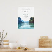 Phuket Thailand Wedding Welcome Sign ポスター (キッチン)