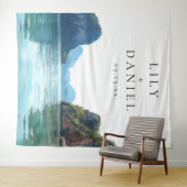 Phuket Tropical Wedding Photo Backdrop タペストリー (インサイチュ(横))