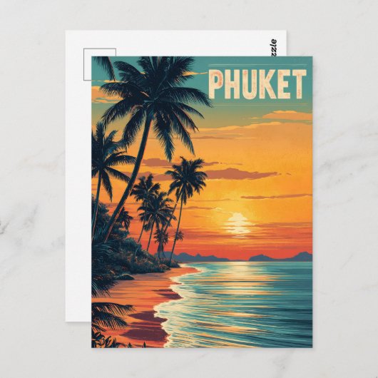 Phuket vintage ポストカード (正面/裏面)