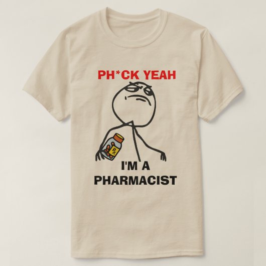 Phunnyの薬剤師 Tシャツ (デザイン正面)