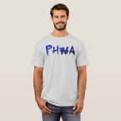 PHWAのロゴ2 Tシャツ (正面フル)
