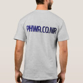 PHWA 1、米国東部標準時刻。 2006年、苦闘します Tシャツ (裏面)
